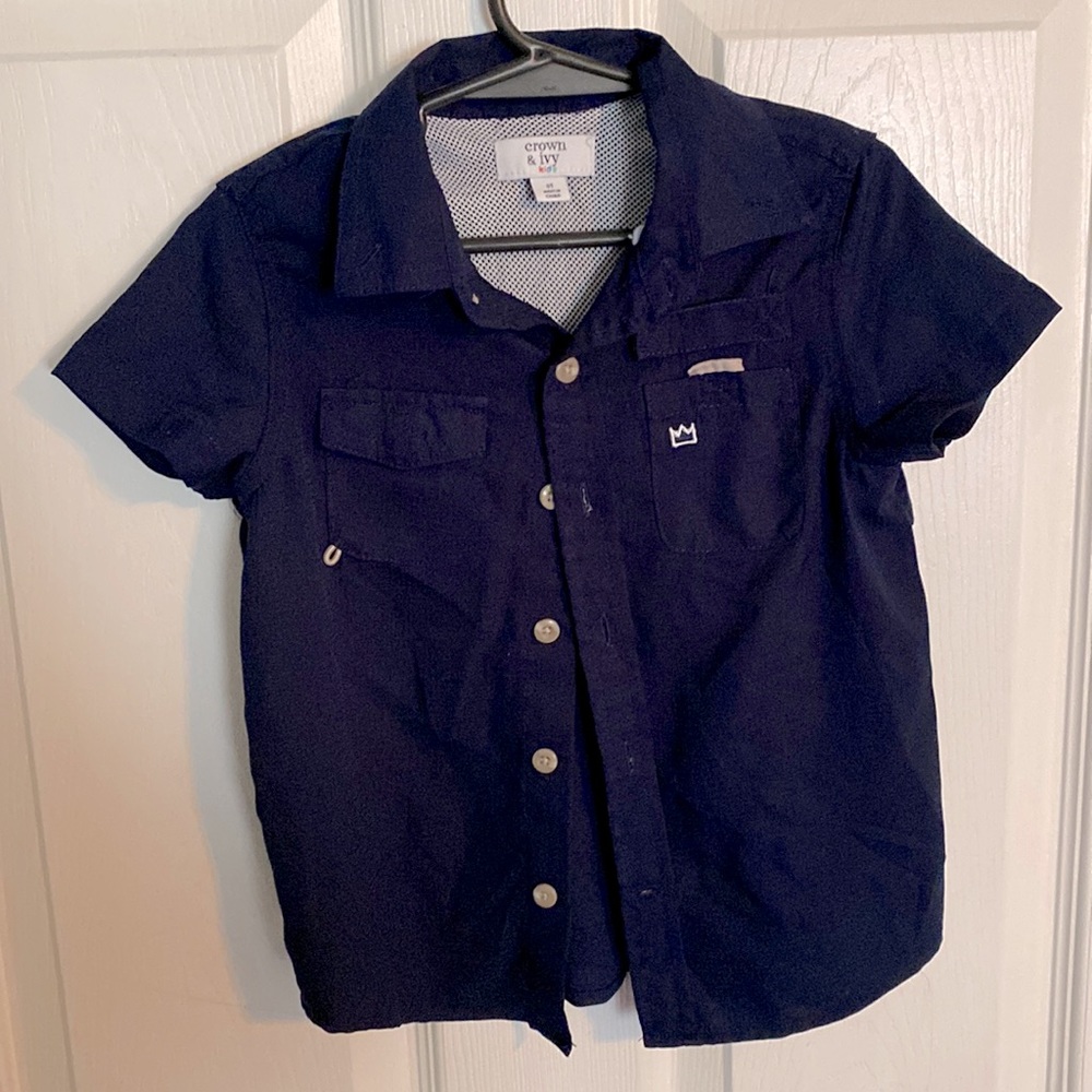 Boys 3t crown and Ivy button down shirt